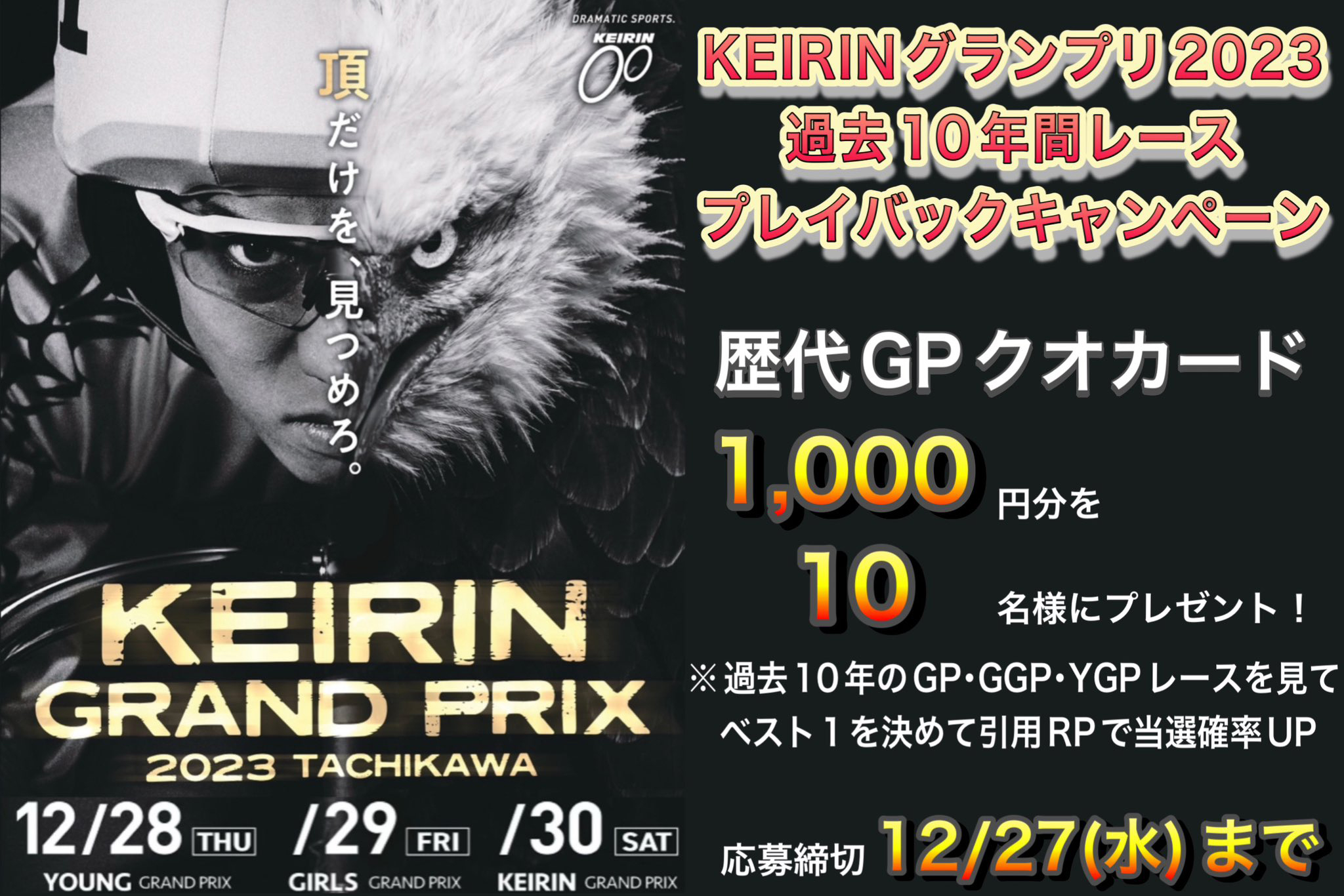 過去10年間レースプレイバックキャンペーン